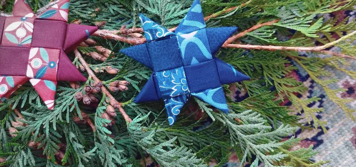 Étoiles de Noël en tissu à faire soi-même