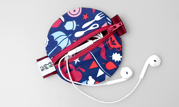 Pochette pour écouteurs DIY